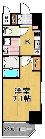 スプランディッド大阪ＷＥＳＴの物件間取画像